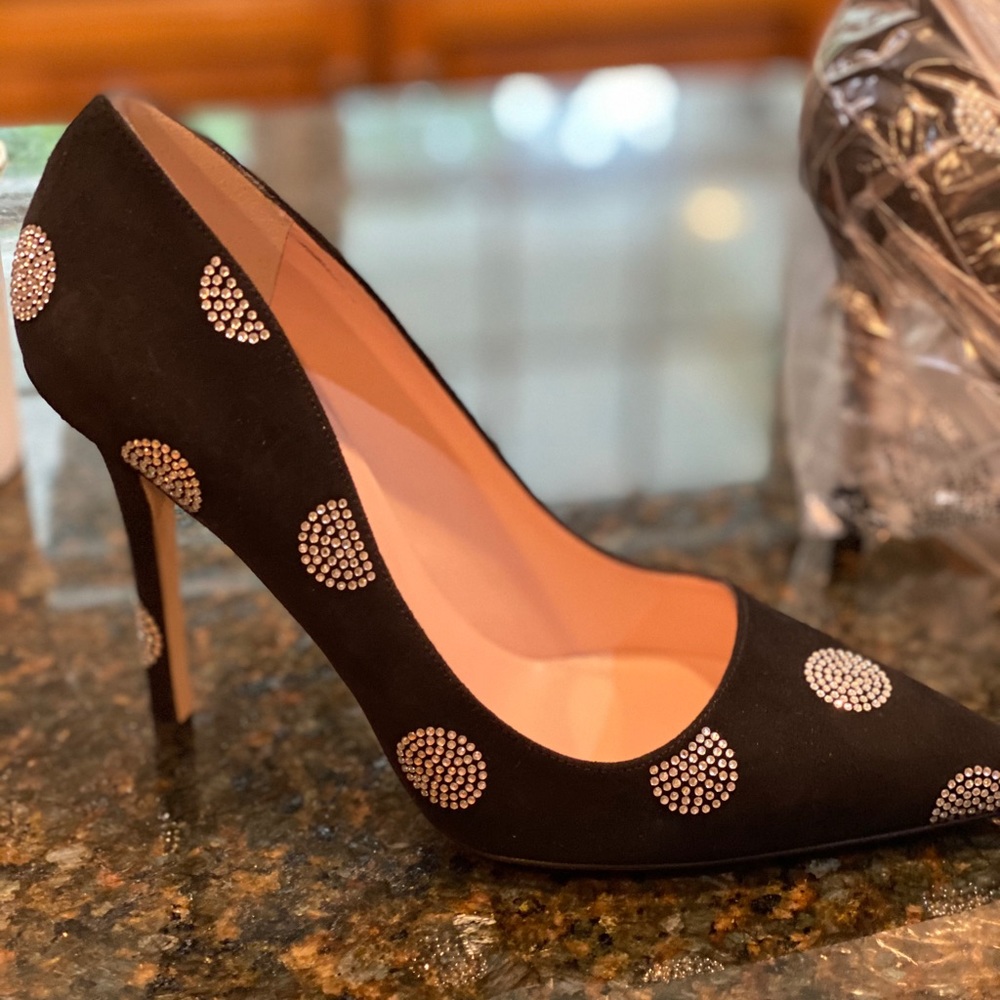 Kate Spade black polka dots pumps